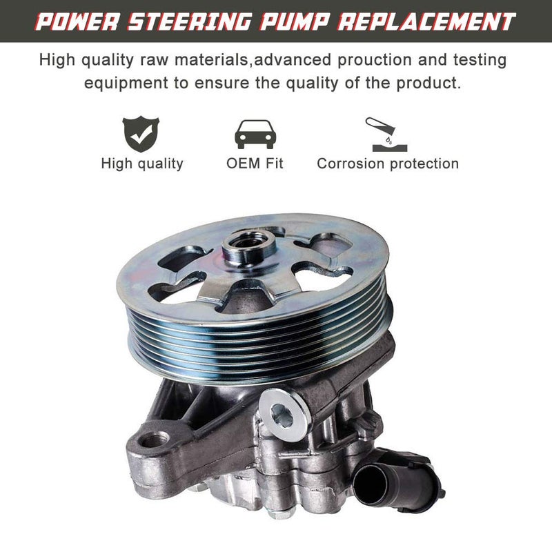 Apeixoto Power Steering Pump Replacement for 2008 2009 2010 2011 2012 Honda Accord with 2.4L Engine OE Replace # 21-5495 Power Steering Pump - Image 2